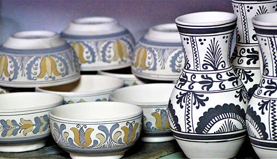 painted ceramic plates